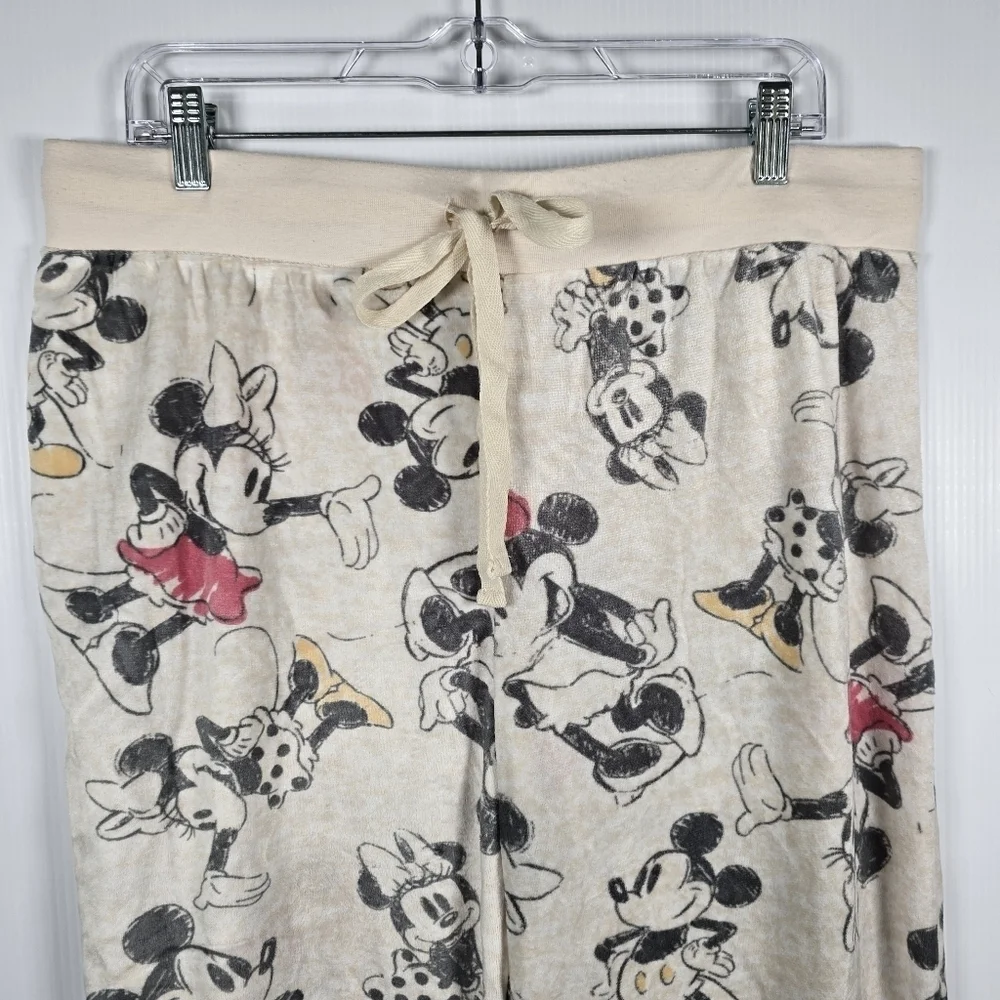 Disney's Mickey Mouse Women's Fleece Pajama Long Pants Size XL Velvety Soft - Picture 3 of 10